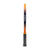 White background, product image of the JOOLA Collin Johns Scorpeus 16mm 3S pickleball paddle. Black handle, black paddle surface. Orange and black edge guard.