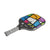 White Background Image: JOOLA x BRITTO paddle, grey handle, colorful paddle face in BRITTO art style.