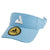 White Background Image: Angled view of the Light Blue JOOLA Trinity visor. #Light Blue