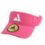 White Background Image: Angled view of the Hot pink JOOLA Trinity visor. #Hot Pink