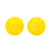 Product photo showing the two yellow pickleballs included in the JOOLA Ben Johns Blue Lightning Set