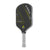 White Background Image: Ben Johns Hyperion C2 Pickleball paddle. Black surface with yellow lines and Ben Johns' signature. Grey handle and grey edge guard with white JOOLA logo.