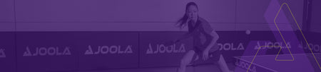 Horizontal header image of Lily playing table tennis with a purple overlay.