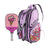 White Background Image: The JOOLA x BRITTO Sweet Serenity Bundle featuring JOOLA x Britto Ice Cream Paddle and the JOOLA x Britto Lavender Tour Elite Pickleball Bag. Paddle face features Britto inspired art of ice cream cone and bag is lavender in color with JOOLA logo and Britto art on the side.