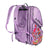 White Background Image: BRITTO x JOOLA Tour Elite Pickleball bag. Lavender color, with unique BRITTO heart design with black BRITTO x JOOLA logo and two lavender straps.