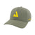 White Background Image: JOOLA Scorpeus Hat in Sherwood Green with yellow JOOLA Trinity logo on the front and embroidered Scorpeus logo on the side #Sherwood Green