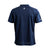 White background image, the back side of a JOOLA Solstice Table Tennis shirt, Navy Blue.