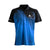 White background image, JOOLA Zephir table tennis shirt, black and blue.