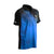 White background image, JOOLA Zephir table tennis shirt, black and blue.