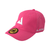 White Background Image: Angled view of the hot pink JOOLA trinity hat. #Hot Pink