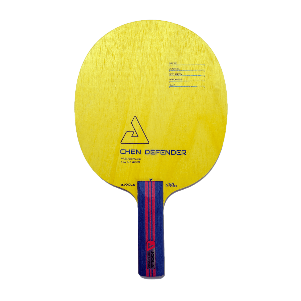 White Background Image: Product Image of the CHEN Defender Table Tennis Racket.