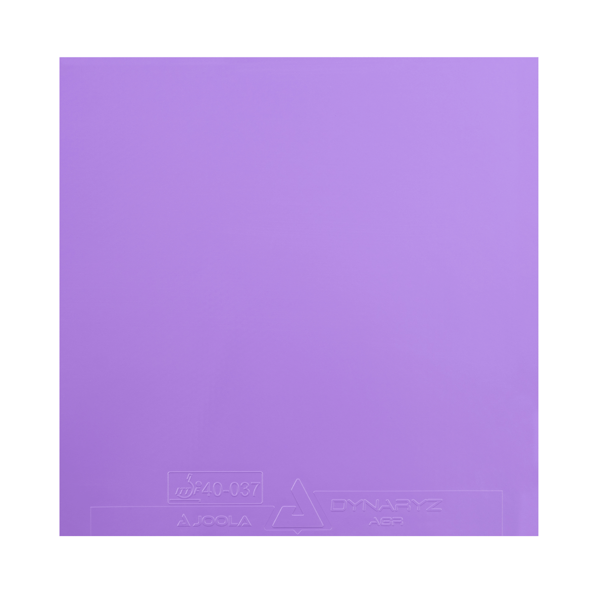 White Background Image: Product image of the dynaryz AGR table tennis rubber. #Purple