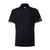 White Background Image: JOOLA Edge Polo in Black/Green, back #Black/Green