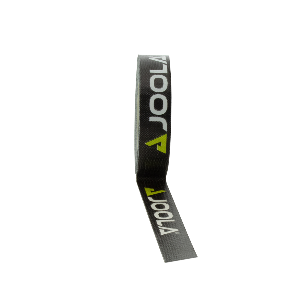 White background image, a roll of JOOLA 2020 black edge tape.