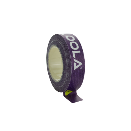 White background image, a roll of JOOLA 2020 purple edge tape.