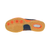 White Background Image: Product image of the bottom of a JOOLA NexTT Table Tennis Shoe, navy and orange. #navy/orange