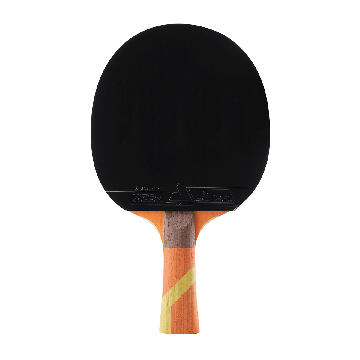 White Background Image: JOOLA Omega Strata Table Tennis Racket. #Orange