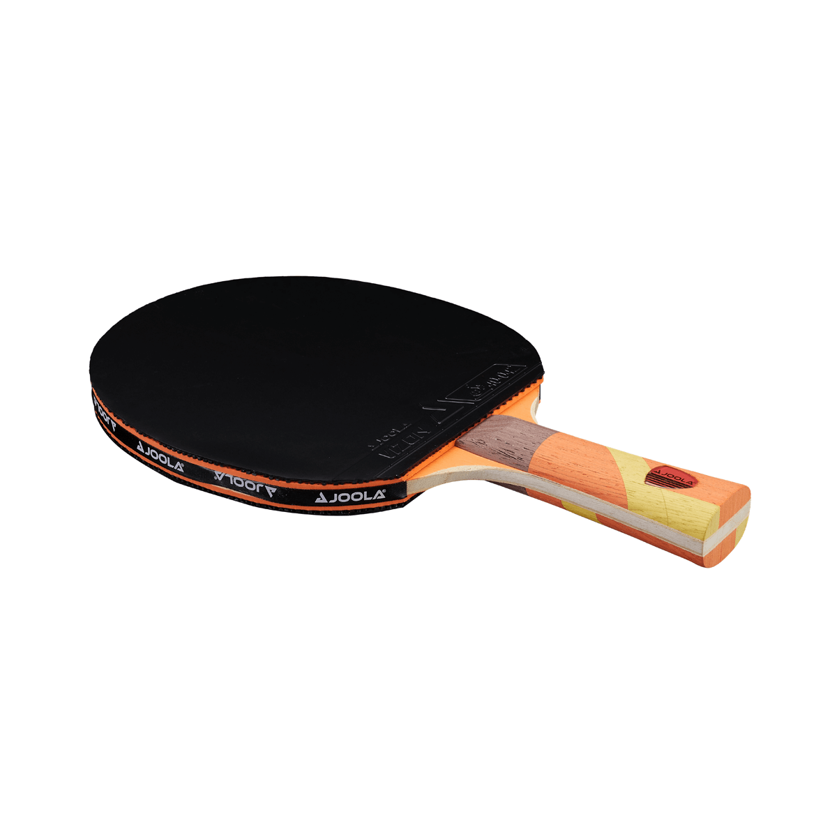 White Background Image: JOOLA Omega Strata Table Tennis Racket. #Orange