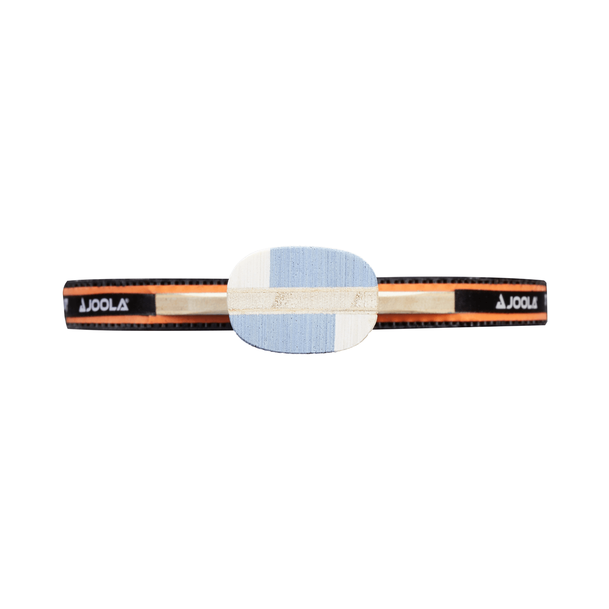 White Background Image: JOOLA Omega Strata Table Tennis Racket. #Light Blue