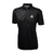 White Background Image: Black and grey JOOLA Synergy polo. #Black/Grey